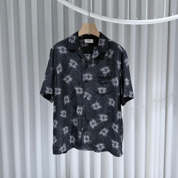 CELINE ロゴプリントポルカドットシルクシャツ 39 155287153