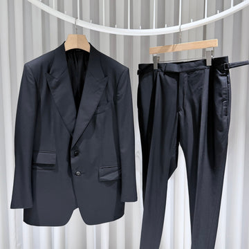 Tom Ford Shelton Wool Silk Black Suit Setup A+/52 155289479