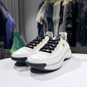 CHANEL Mixed Fiber Sneakers Veloursleder Sneakers 41 155289521