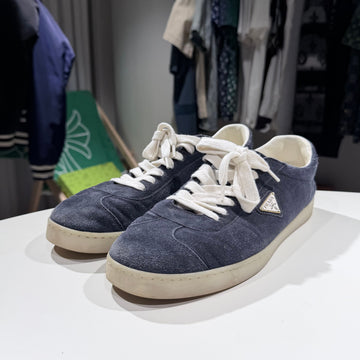 PRADA レインスエードスニーカー ネイビー 9 155289534