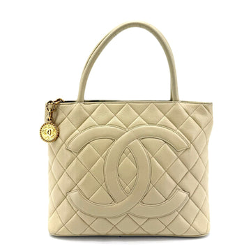 CHANEL Caviar Medallion Coin Bag Tote 155289967