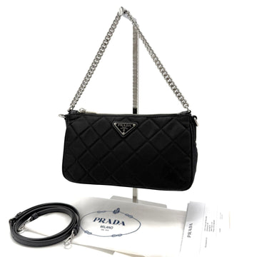 PRADA リナイロン キルティング チェーン ショルダーバッグ クロスバッグ 1bh026 155290092