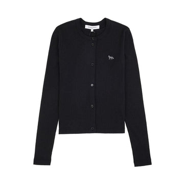 MAISON KITSUNE FW25 レディース ベイビーフォックス リブ カーディガン 148395094