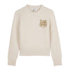 MAISON KITSUNE Damen Merino Strick mit Fuchsmaske FW25 148395107 [P]