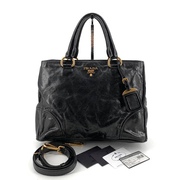 Prada Vitello Shine Tote and Shoulder Bag 2 Way BN2533 155290663