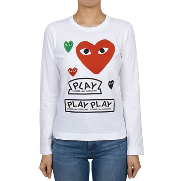 COMME DES GARCONS [Kratz] Multi-Herz Damen Langarmshirt AZ T283 051 1 155291051