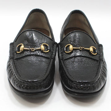 GUCCI Schwarz Lack Pferdeschnalle 1953 Loafer 35 155294350