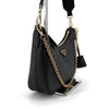PRADA Schwarze Saffiano Multi Hobo-Tasche 1BH204 155294418 [P]