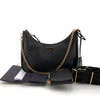 PRADA Schwarze Saffiano Multi Hobo-Tasche 1BH204 155294418 [P]