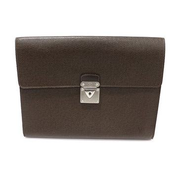 LOUIS VUITTON Dokumenten-Clutch aus Taiga-Leder in Grizzly Braun M31068 155295734