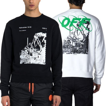 Off White 19FW Slim Fit Sweatshirt OMBA025F19E30013 67650765