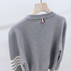 Thom Browne Diagonal Armband Milano Stitch Knit Gray 155302215 [P]