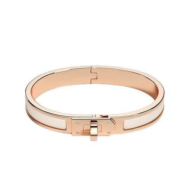 Hermes Mini Click Kelly Bracelet Women's Bracelet Rose Gold Cream H200004FO85GM 155304390