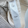 CELINE Triope Cashmere Kabelstrick Strickjacke Ivory 155305676 [P]