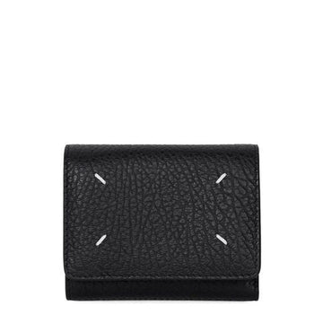Maison Margiela Black Stitch Trifold Zip Wallet 154764841