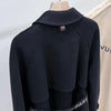 LOUIS VUITTON ダブルフェイスウィメンズコートジャケット ブラック 34 155305937 [P]