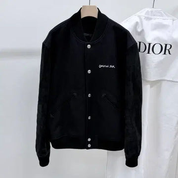 Dior 24FW Varsity Bomber Jacket Black 155305951