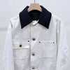 Prada 24FW Cotton Workwear Jacket White 155306137 [P]