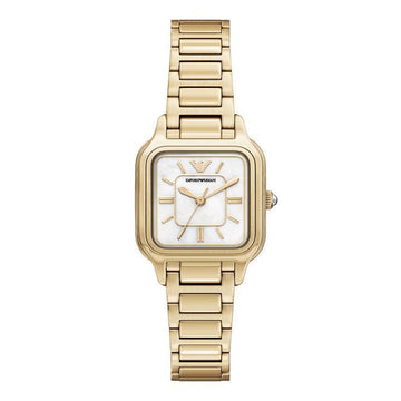 Armani Cecilia Mother of Pearl Square Women's Metal Watch 152826021