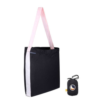 TICKET TO THE MOON Large Eco Bag 30L Black Baby Pink 153744138