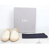 Dior Logo Leather Espadrille Slip-On Beige 38(250) 155331592 [P]