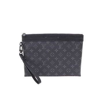 LOUIS VUITTON Monogram Eclipse Pochette Voyage Strap Männer Clutch Bag 96790003 155331648