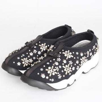 DIOR フュージョンビーズニットスニーカー 36.5(235) 155332660