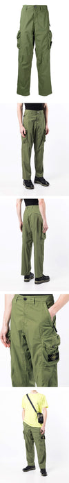 STONE ISLAND Stone 22SS Wappen Cargo-Hose Khaki 761532003 V0058 46780576 [P]