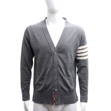 Thom Browne Men's 4-Bar Stripe V-Neck Cardigan 16548524 155333218
