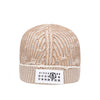 Maison Margiela Ribbed Beanie with Numbering Logo Patch 154994609 [P]