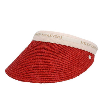 Helen Kaminski Bianca Tropical Natural Logo Visor Women's Sun Cap HAT50265 TRNTL 135391603