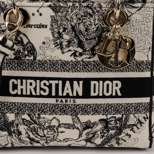 DIOR Lady Di Light Medium Tote Shoulder Bag 155073161 [P]