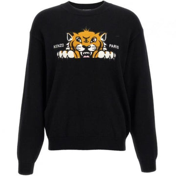 KENZO Gestickter Wollpullover mit happy Tiger 150286340