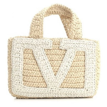 VALENTINO ラフィアの小型ショッピングバッグ 153050208