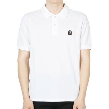 Parajumpers Men's Logo Patch Short Sleeve Polo (White) PMPO PO02 0501 130964187