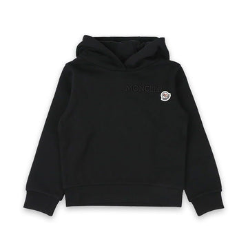 MONCLER Kids Wappen Patch Kapuzenpullover (Schwarz) 8G00015 899PS 999 147569582
