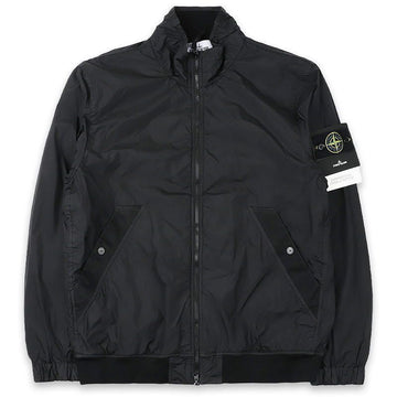 STONE ISLAND Stone Herren Wappen Patch Garment Dyed Crinkle Laps Jacke (Schwarz) 4100111 V0029 150626115