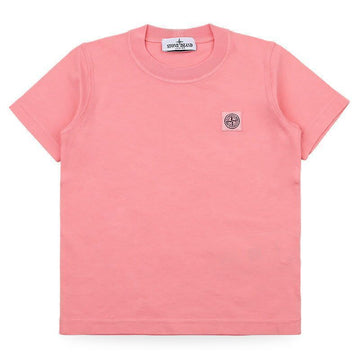 STONE ISLAND Rundhalsausschnitt T-Shirt mit Logo-Patch (Koral) L1S16 2100005 S0050 V008D 152922402 [P]