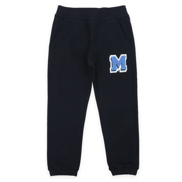 Moncler Kids M Logo Patch Training Pants (Navy) 8H00011 809AG 778 54633298