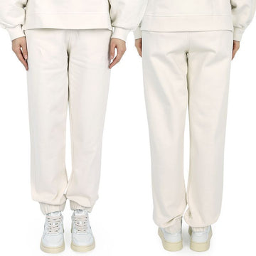 GANNI ロゴバンディングコットンジョガーパンツ(アイボリー) T2925 135 54764559