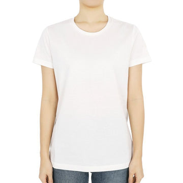 Moncler Women's Patch Logo Cotton Short Sleeve T-Shirt (White) 8C73200 V8058 033 73819628