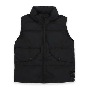 BOBO CHOSES ストーンキッズワッペンパッチダウンパディングベスト（ブラック） 8116G0123 V0029 98665336