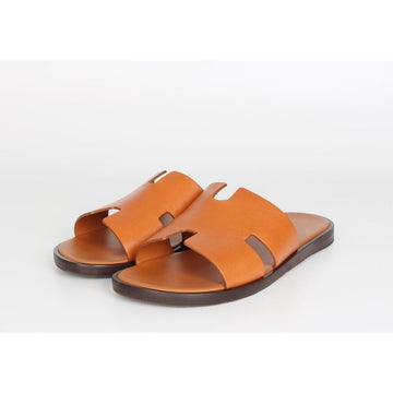 Hermes H Izmir Slippers Orange Brown 43 155374163