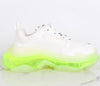 BALENCIAGA Triple S Sneakers Weiß Neon 36(230) 155374208 [P]