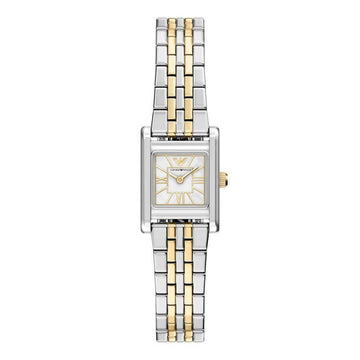Armani Mother-of-pearl Square Women's Metal Watch 154121050