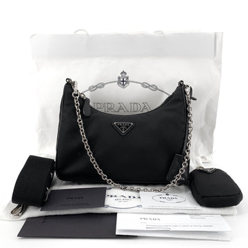 PRADA テスート リエディション マルチ ホーボーバッグ 1BH204 155374464