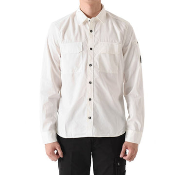 CP COMPANY Diagonale Lens Gabardine Hemd Ivory 14CMSH157A 002824G 103 146331172