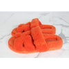Hermes Shearling Sheepskin Sandal Slippers Orange 37 155374643 [P]