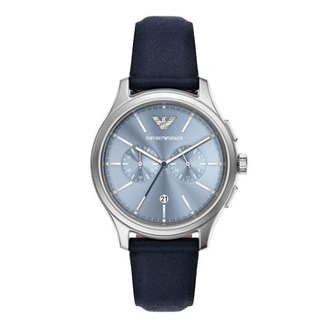 ARMANI [Offizielles Original] Dario Chronograph Herren Lederuhr 154121080