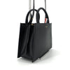 THOM BROWNE ペブルグレイン トラピーズ ミニ トップハンドルバッグ 155374878 [P]